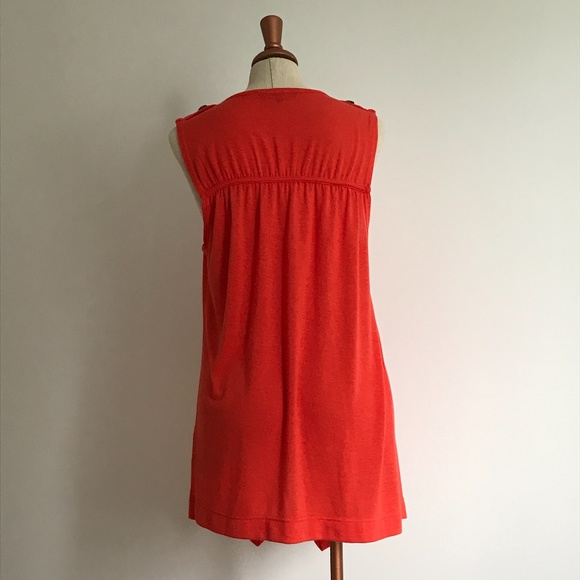 Emotions - Orange Open Sleeveless Cardigan - 3/25$ - Picture 4 of 6